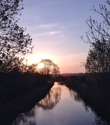 12th May 2016 - Sunset over canal...
