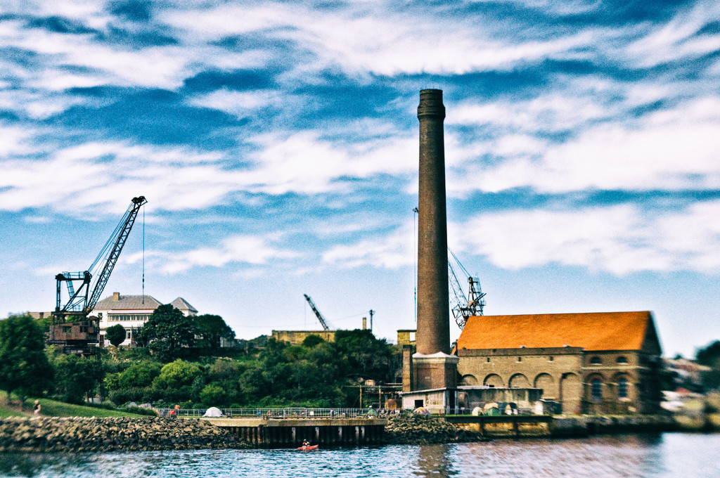 Powerhouse and Brick Chimney Stack - Cockatoo Island by annied
