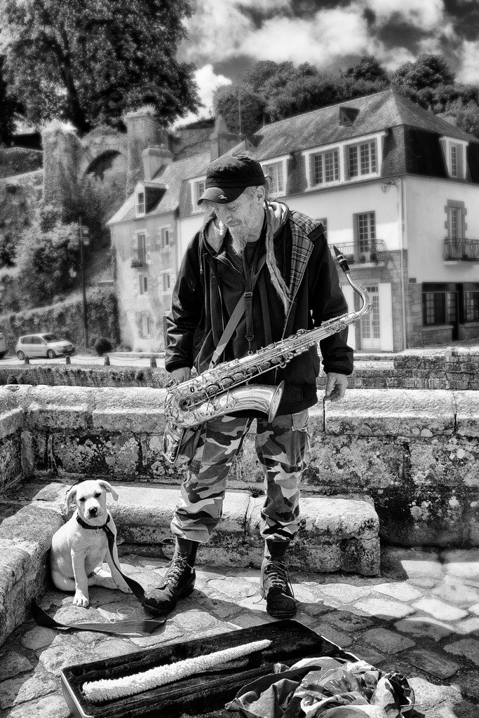 Busker and Friend by vignouse