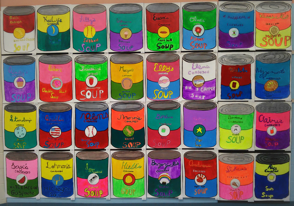 Creative Soup Cans Warhol Style  by alophoto