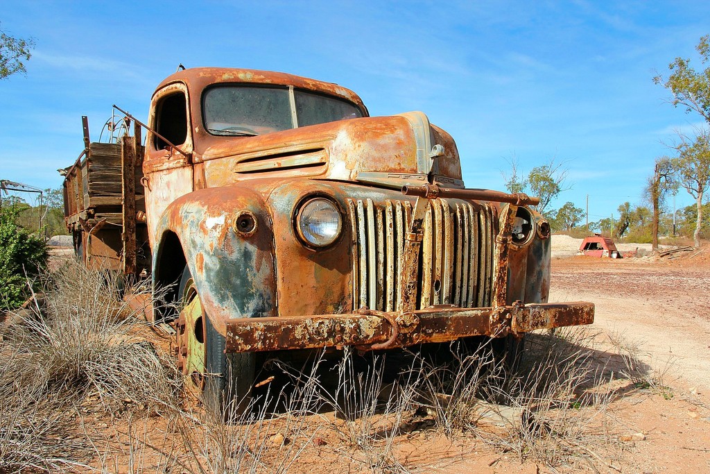 Dumped Rusty Old Ford by leggzy