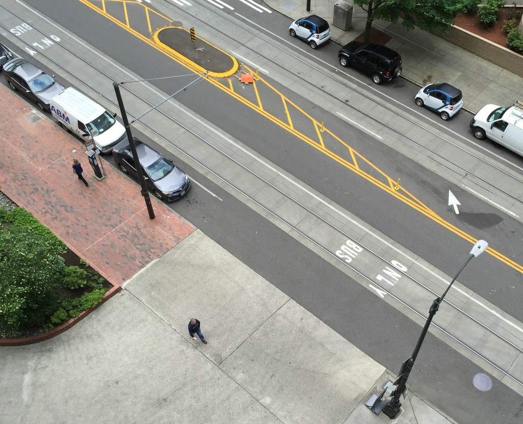 A View From Above  From The 8th Floor by seattle