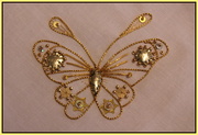 31st May 2016 - Goldwork butterfly