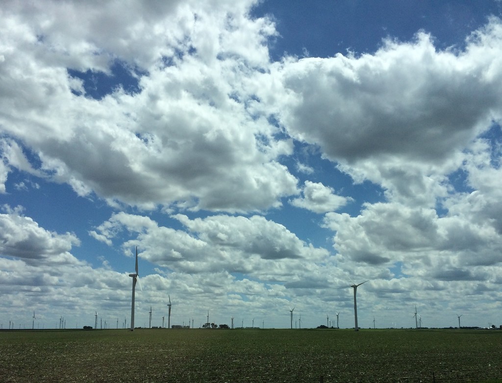 Clouds over the wind farm by bjchipman