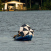 Rubber kayak under sail! by rickster549