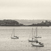 4 boats and Inchcolm Abbey by frequentframes