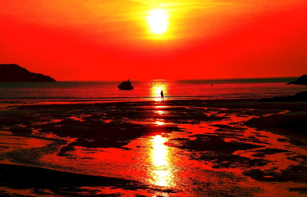 Holidaying#1 - Cemaes Bay Sunset by ajisaac