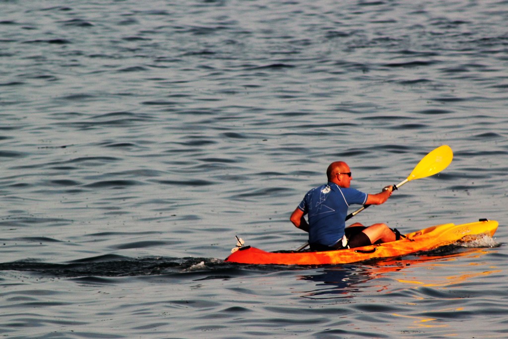 Evening Kayaker by cookingkaren