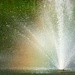 Somewhere Over The Lake Fountain Rainbow by linnypinny