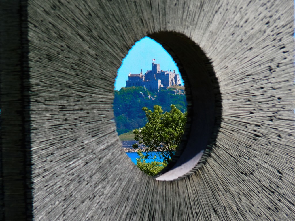 St Micheal's Mount through a peice of sculpture  by rubyshepherd