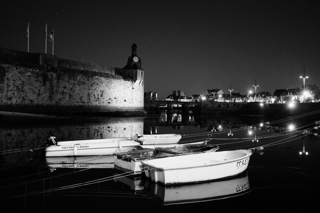 Concarneau - Dinghies in the Inner Harbour by vignouse