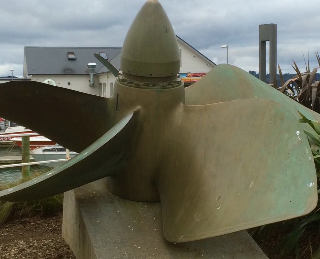 Old propeller Paihia by Dawn