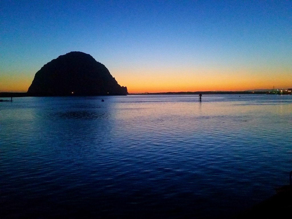 Morro Rock @ Sunset ~ End of An Awesome Day by elatedpixie