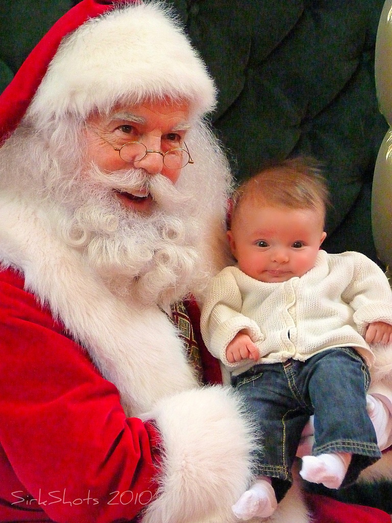 Harper and Santa Claus by peggysirk