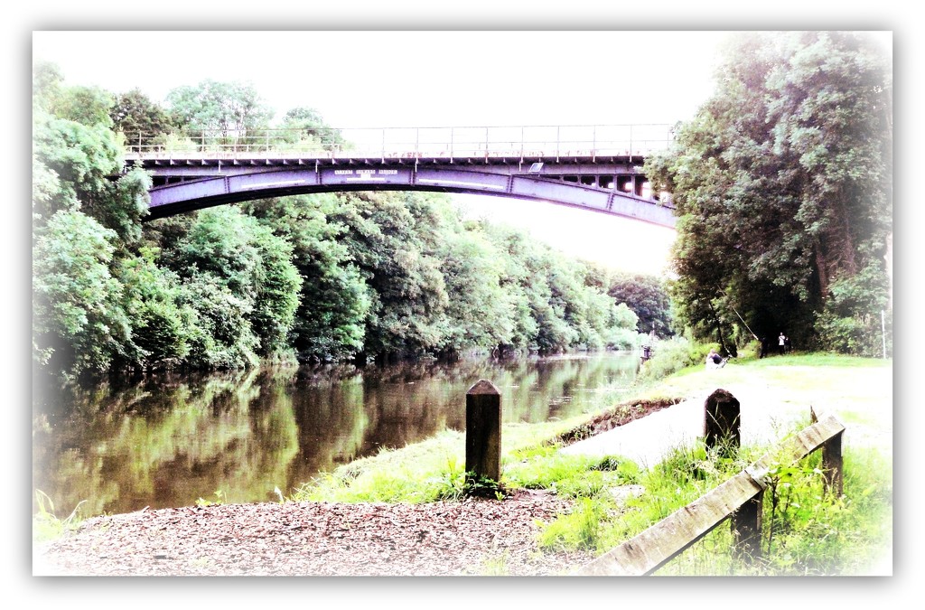 A bridge over the Severn @Dale End  by beryl