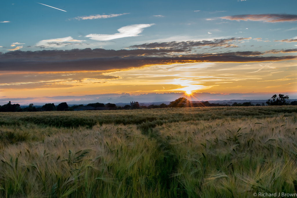 Sunset over Barley by rjb71