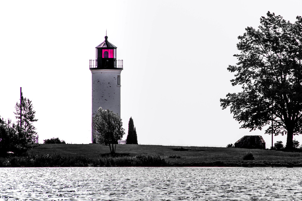 Lighthouse at Lighthouse Point, Beaver Island by taffy