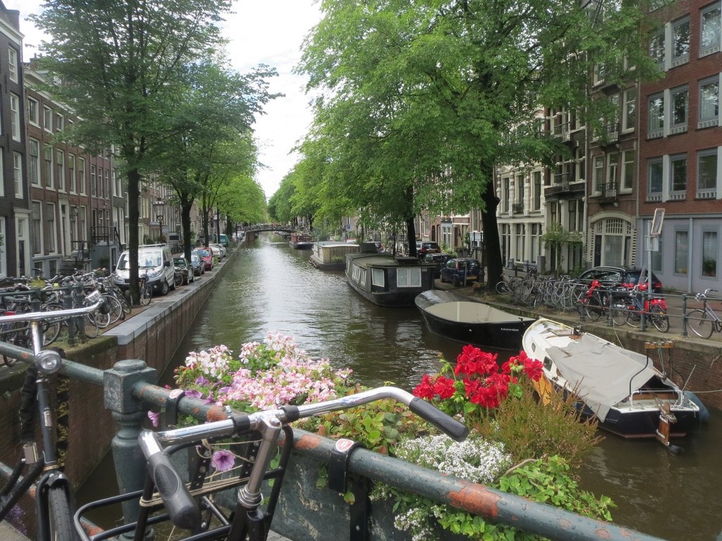 View of Singel Canal by foxes37