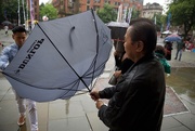 26th Jun 2016 - Umbrella trouble on a rainy day in Manchester!  