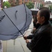 Umbrella trouble on a rainy day in Manchester!   by seattle