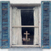 Blue Shutters, Cross by lsquared