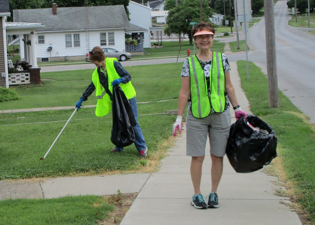 We pick up trash and smile too by tunia