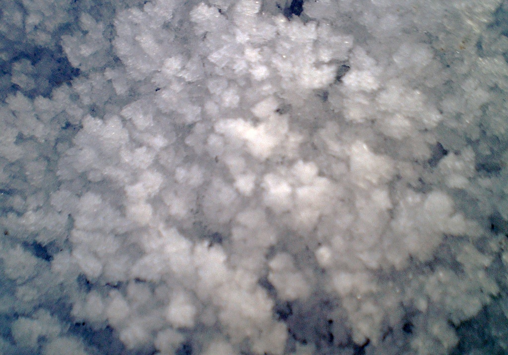 Close up of the frosty ground. by snowy