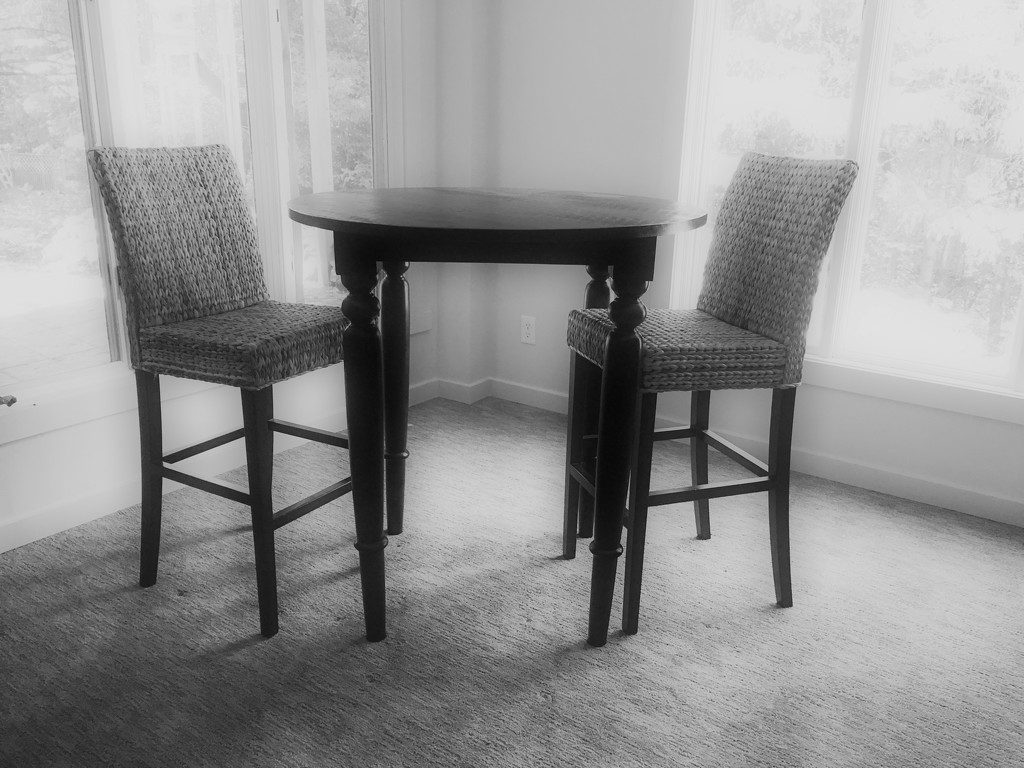 Table and wicker chairs by jeffjones