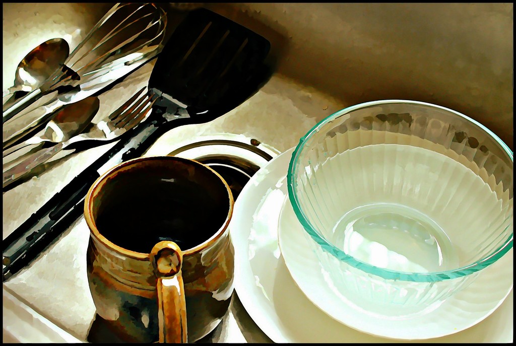 Dishes in the Sink by olivetreeann