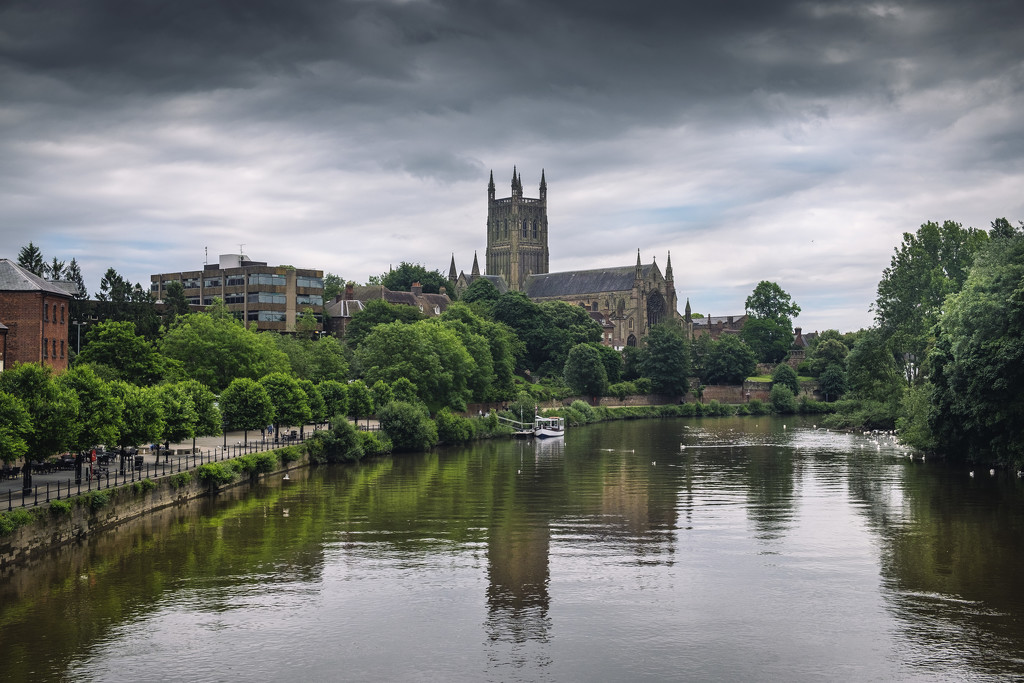 Day 173, Year 4 - Windy At Worcester Cathedral by stevecameras