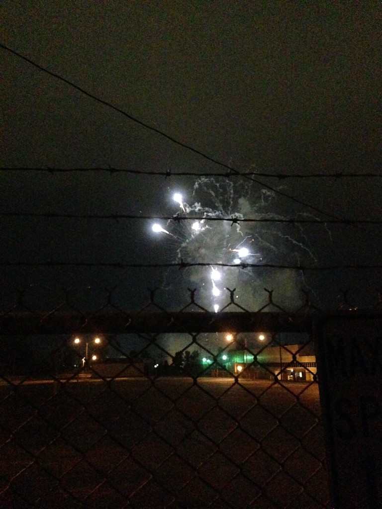 fireworks out side the factory by wiesnerbeth