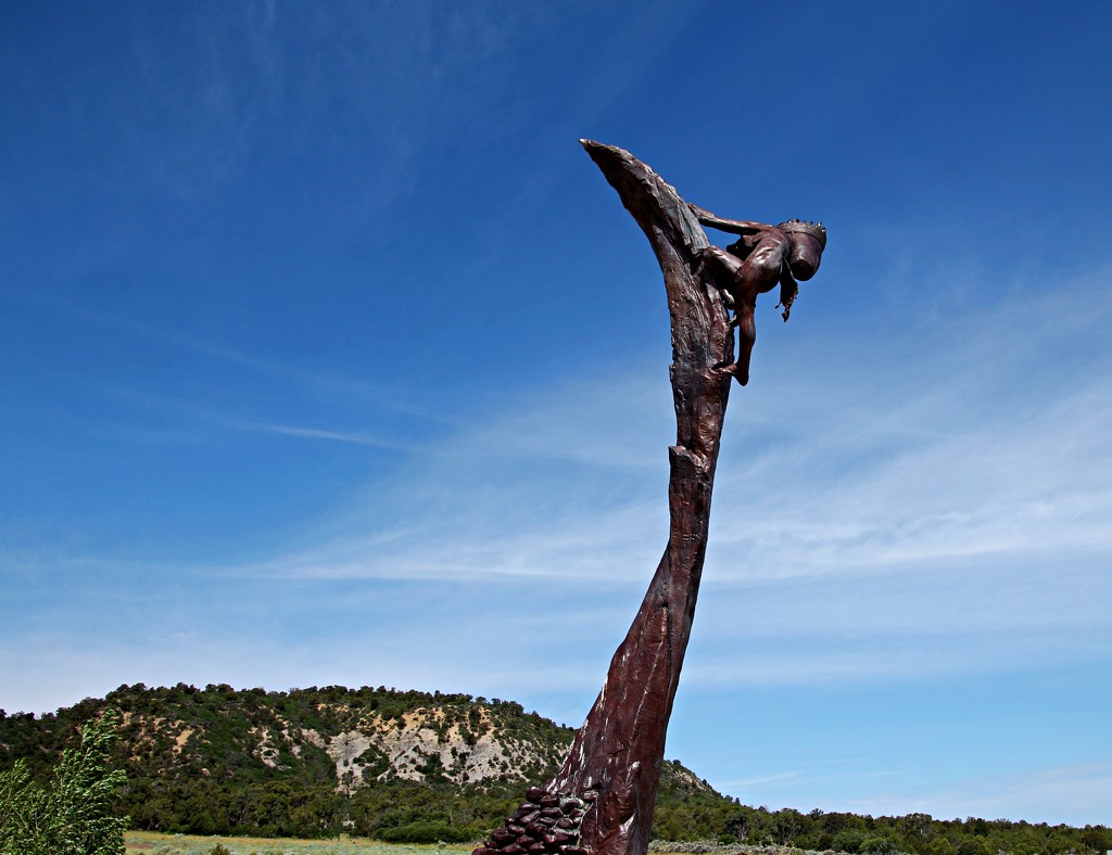 Mesa Verde Cliff dwellers Sculpture by kiwinanna
