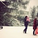 walking in the snow by iiwi