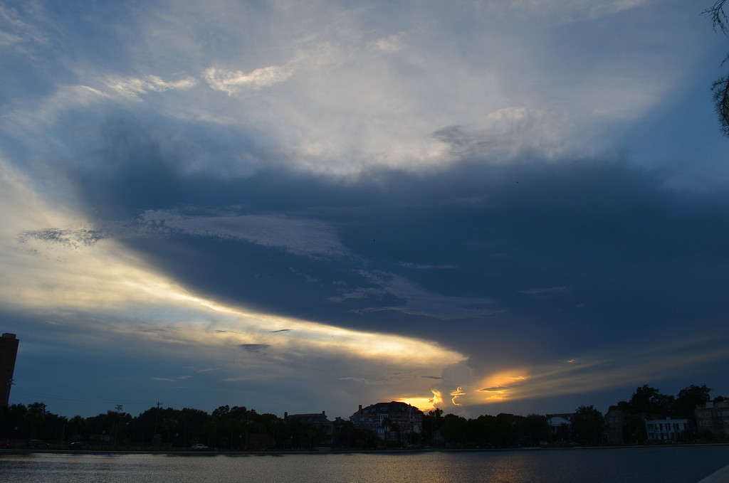 Sunset at Colonial Lake, Charleston, SC by congaree