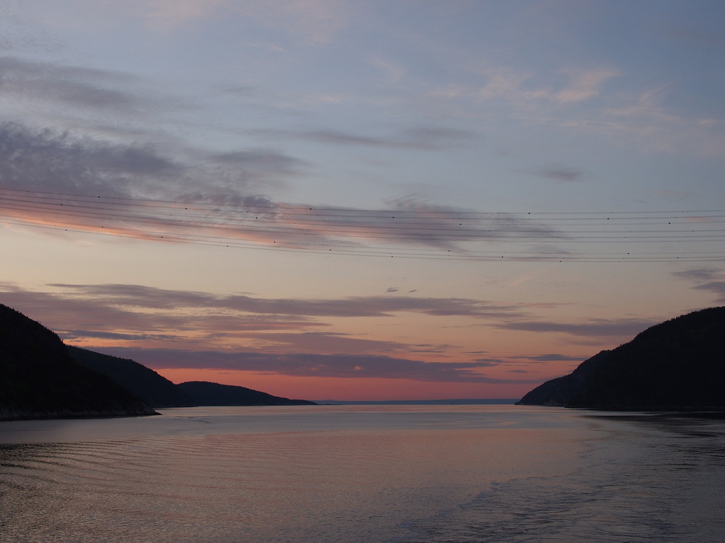 Sunrise on the Saguenay Fjord by selkie