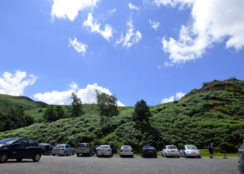 Part of the parking available at the Long Mynd  by beryl