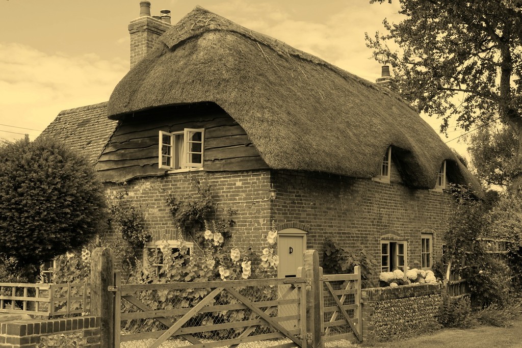 a country cottage  by quietpurplehaze