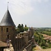 Ramparts of Carcassonne chateau by kiwinanna