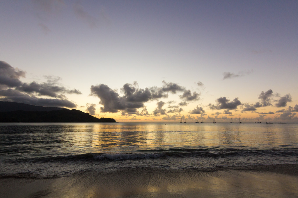 Sunset at Hanalei Bay by swchappell