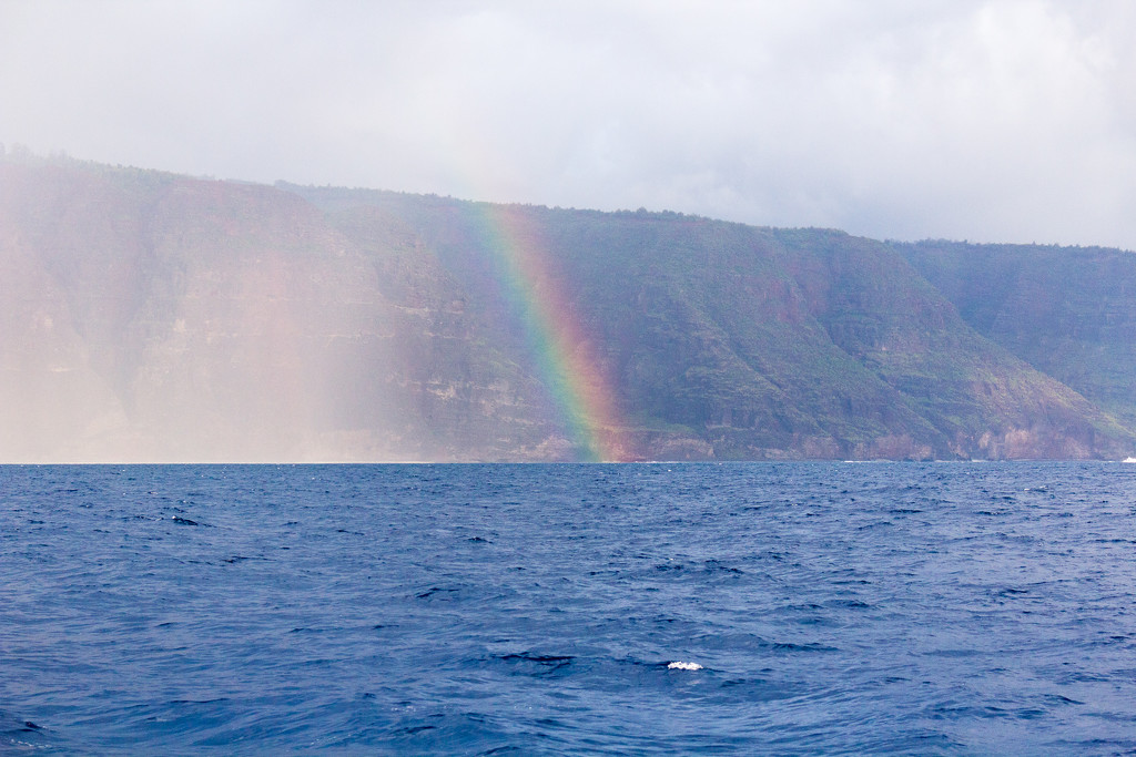 Rainbow off the Napali Coast by swchappell