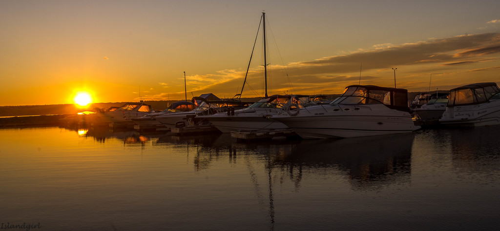 Sunrise at the marina  by radiogirl
