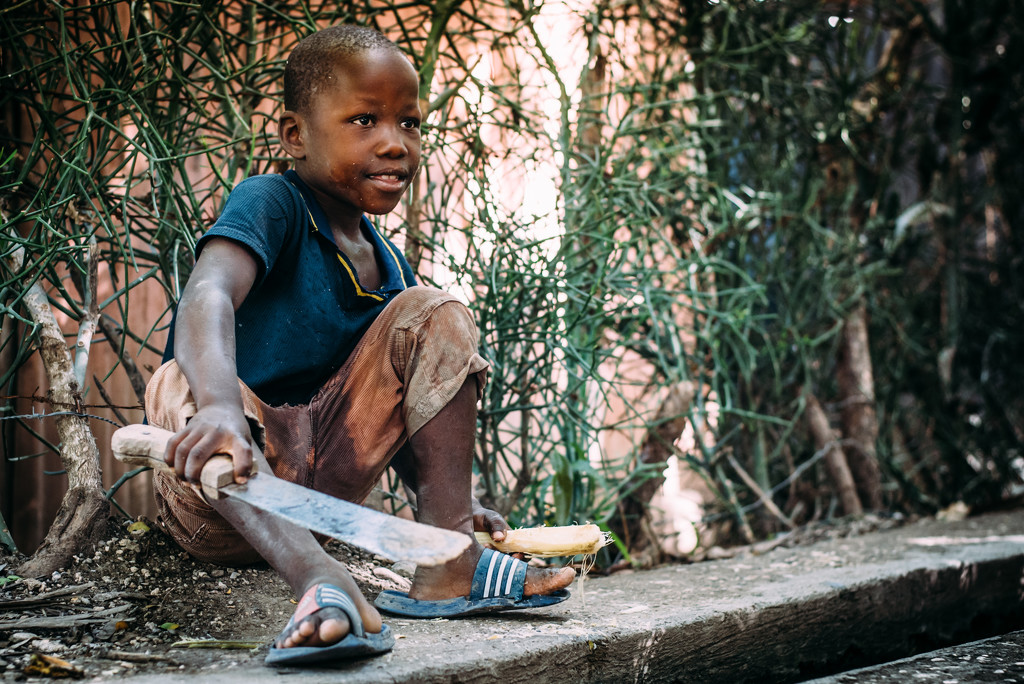 Boy With a Machete (Haiti Series) by cjoye