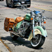 Sea Green Indian Motorcycle by gardencat