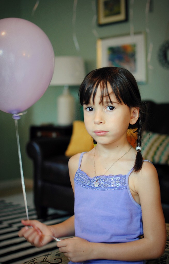 The Girl with the Lavender Balloon by alophoto