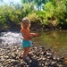 Skipping rocks by the creek by mdoelger