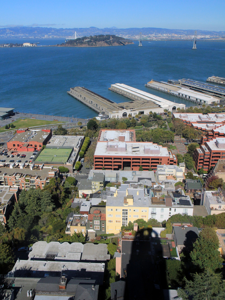 San Francisco Bay from Coit Tower by rhoing