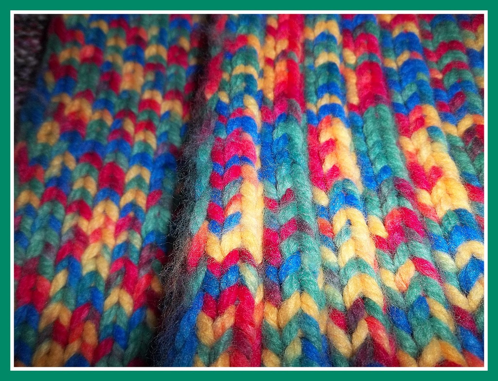 A close up rainbow wool. by grace55