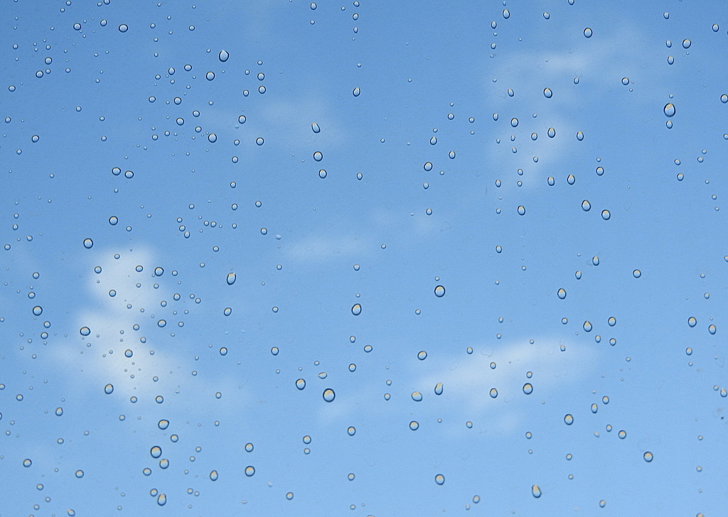 Raindrops and blue skies by homeschoolmom