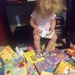 Cleared a space so she could sit and read her book by mdoelger
