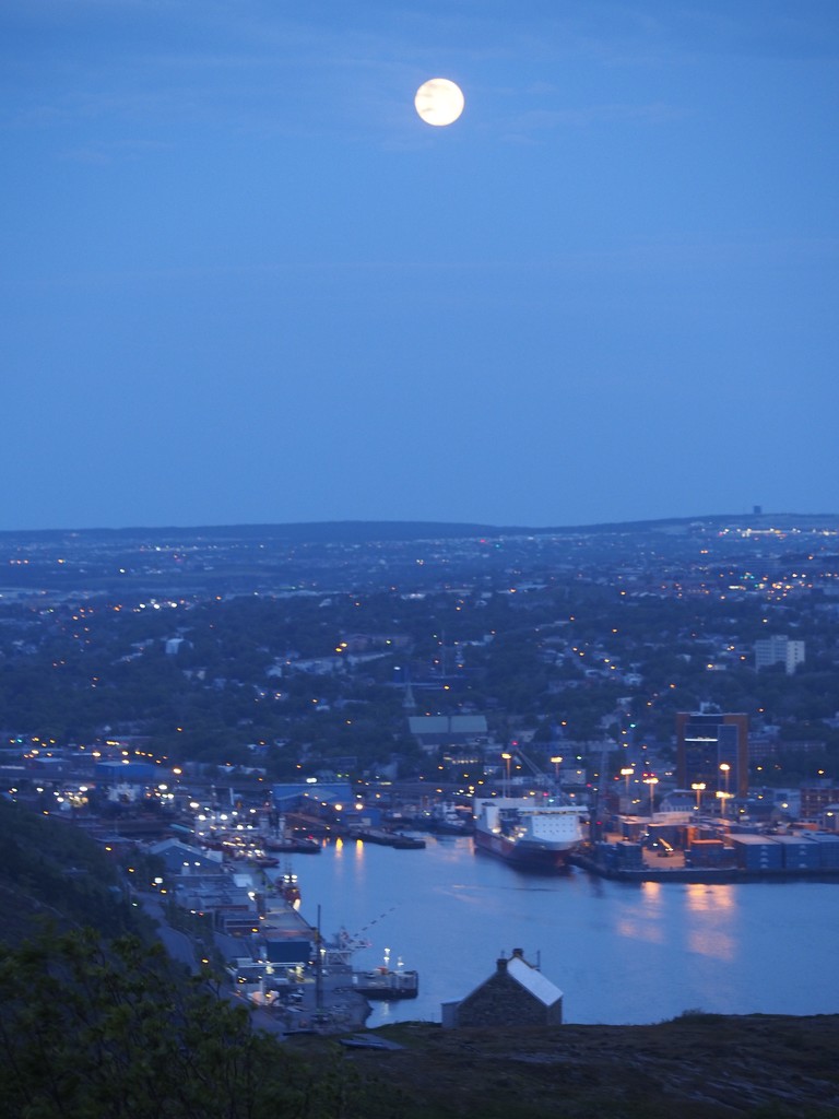 Moon Over St. John's by selkie